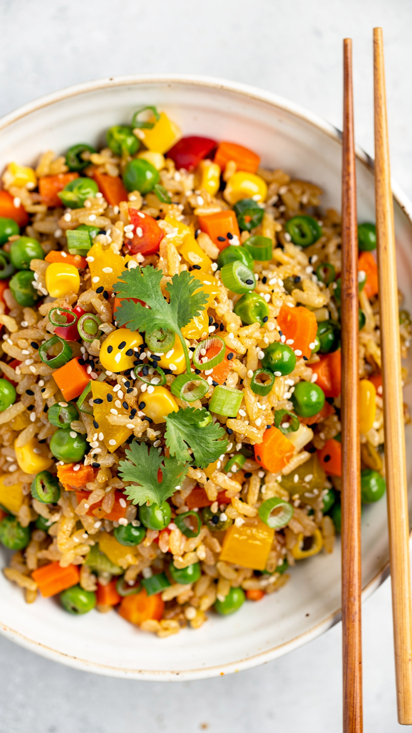 Easy Vegetable Rice Recipe (One Pot, Plant-Based, and Packed with Flavor)