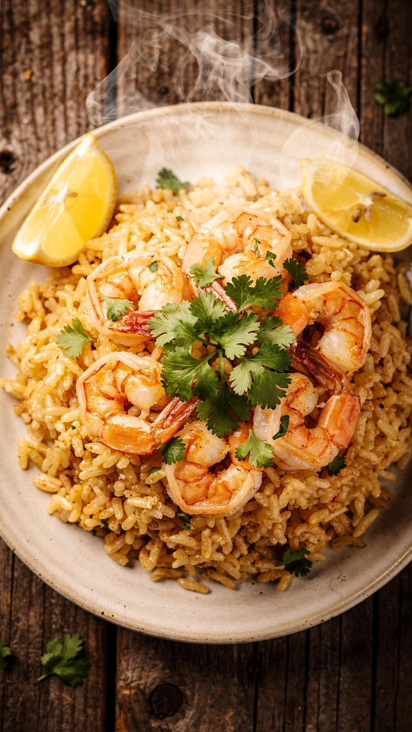 Garlic Butter Shrimp and Rice