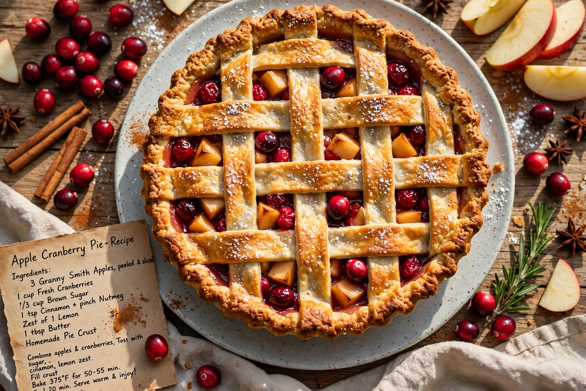 Apple Cranberry Pie