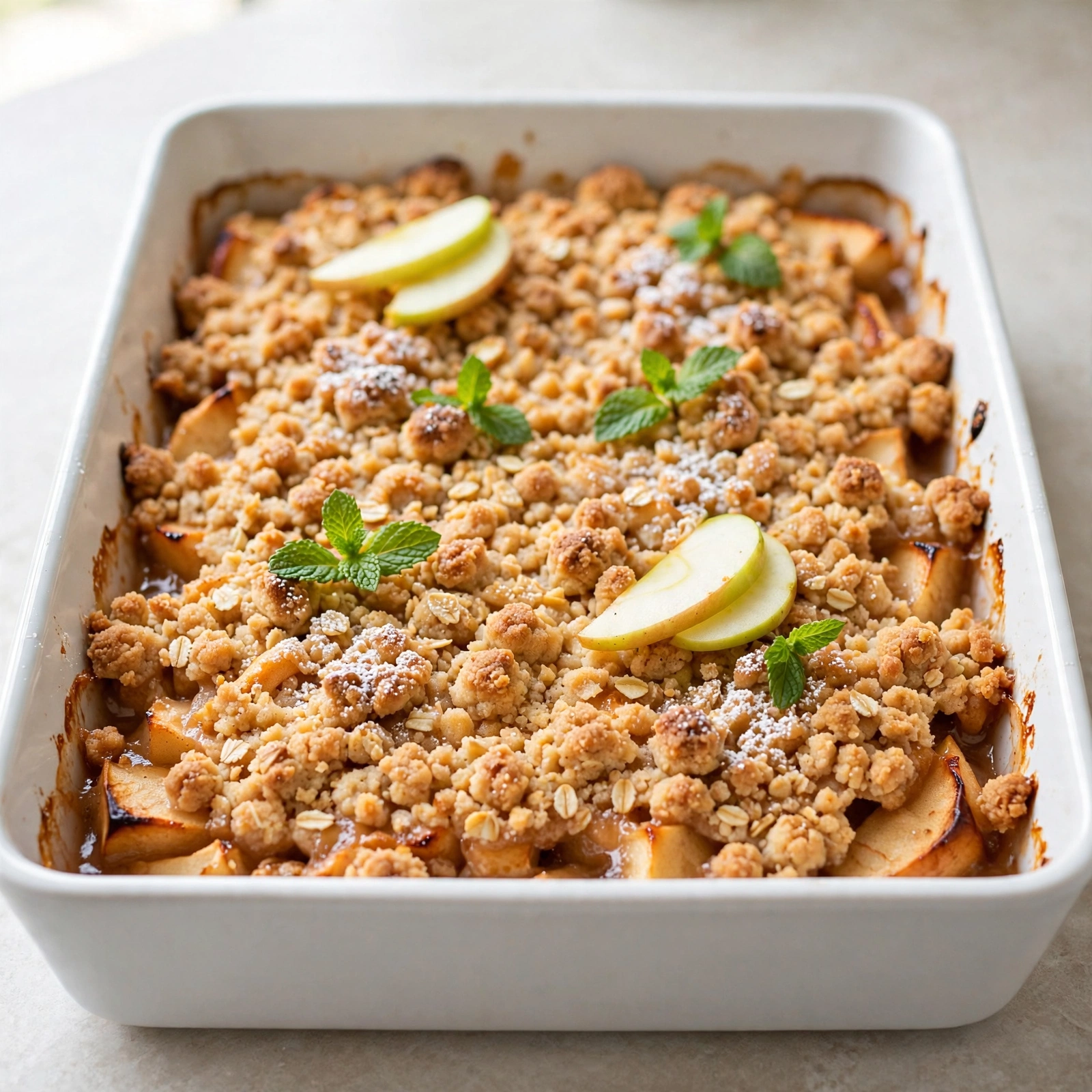 Apple Slab Pie with Crumble Topping
