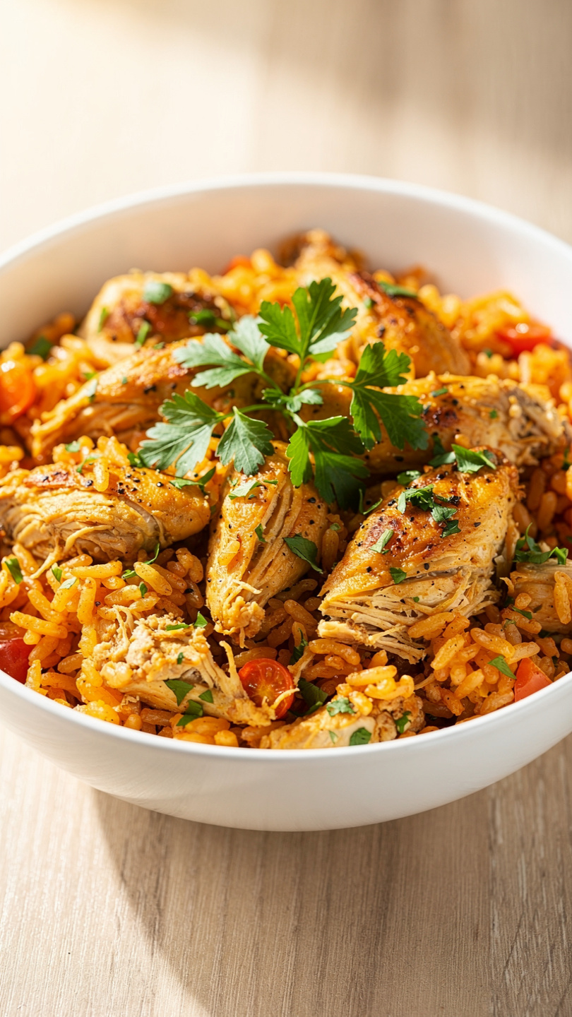 Creamy Crockpot Chicken and Rice