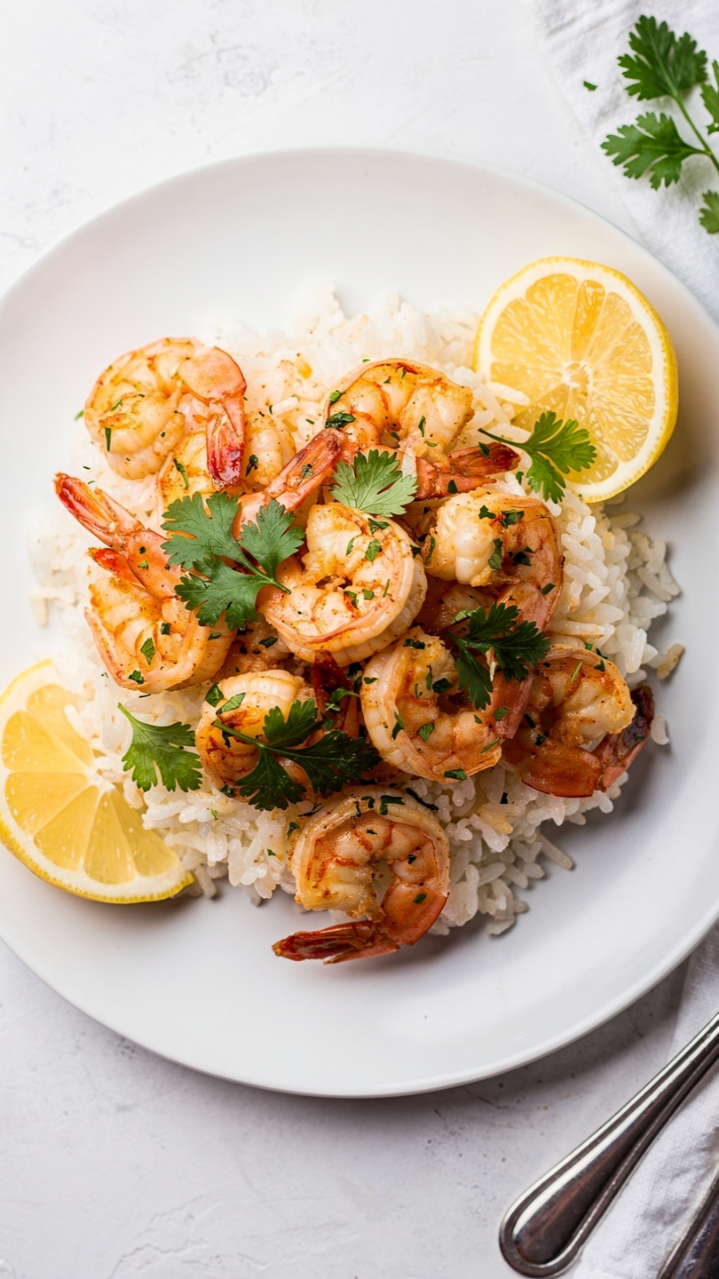 Honey Garlic Shrimp and Rice